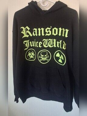 Ransom Black Crewneck with Neon Green Graphic